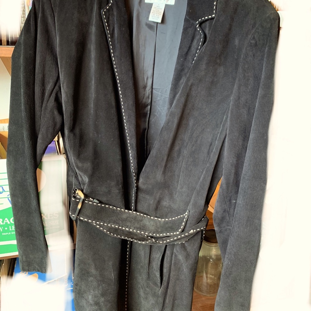 Alfani Woman Black suede jacket